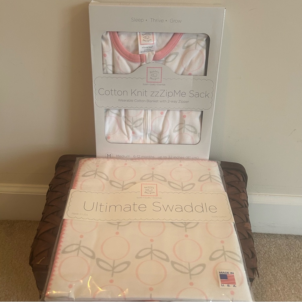 Swaddle Designs Sleep Sack 6-12 months and Swaddle Both NEW